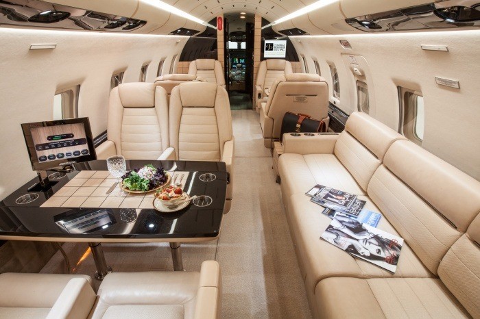 challenger 604 interior
