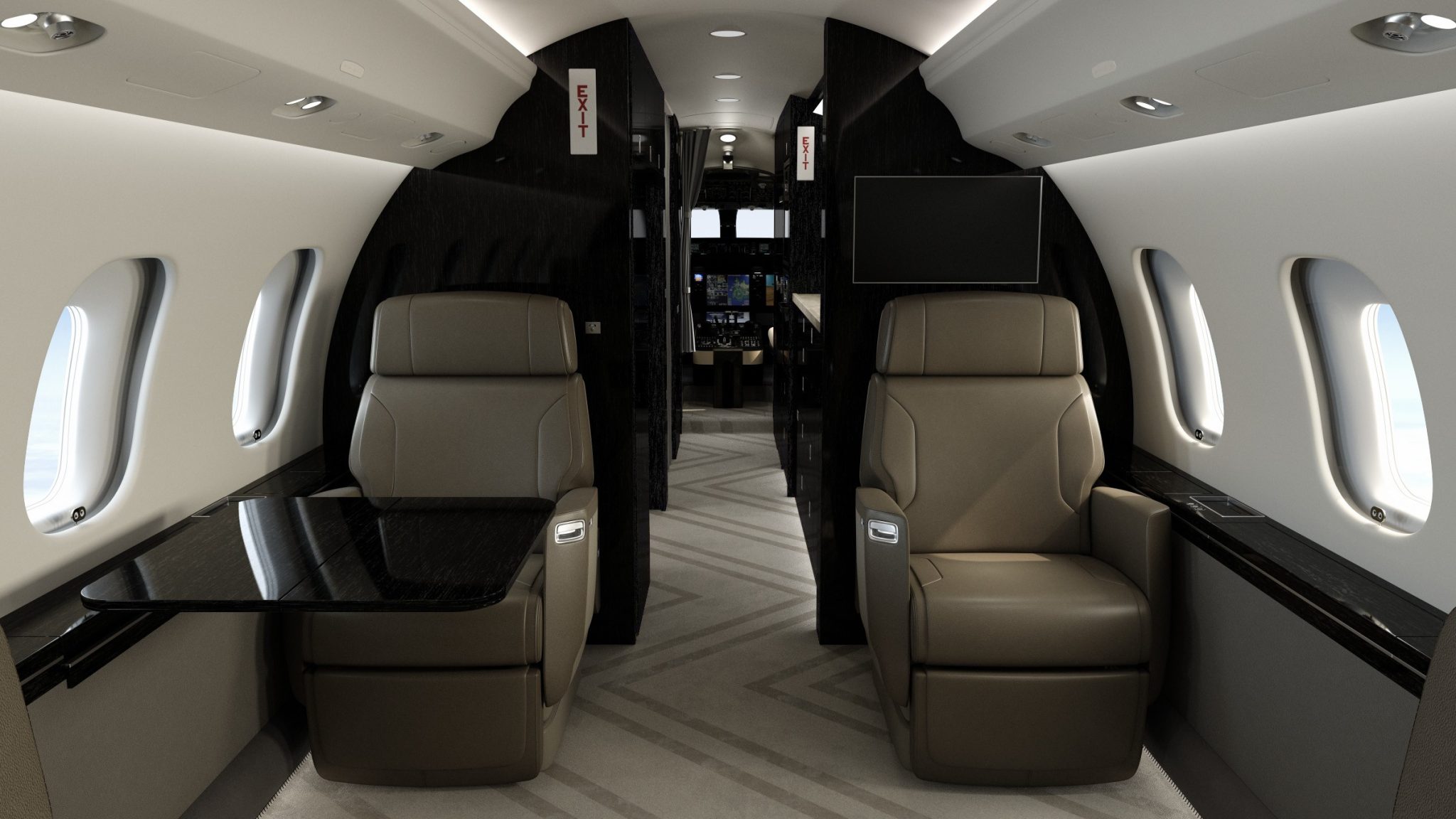 Global 6500 interior